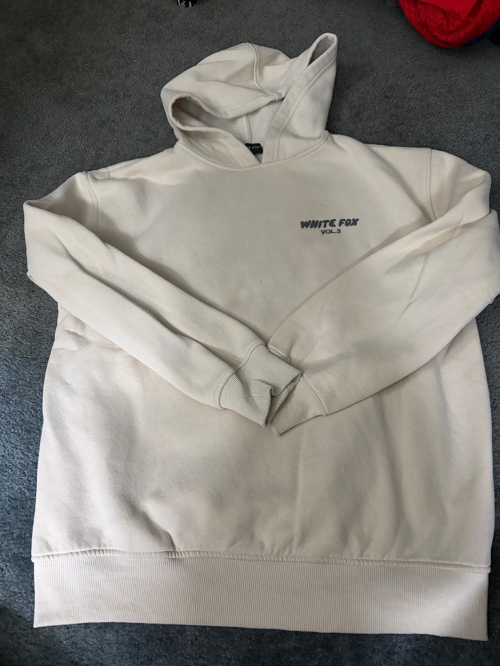 White Fox Boutique Cream Pullover Hoodie